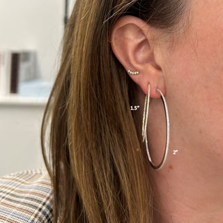 Diamond Hoop Earrings  Lindsey Leigh Jewelry.
