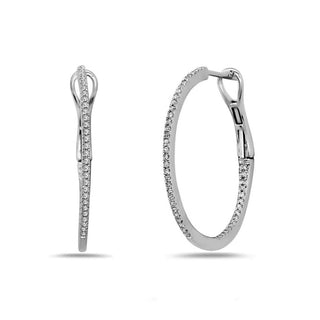 Diamond Hoop Earrings  Lindsey Leigh Jewelry.
