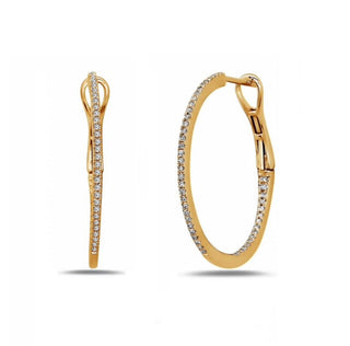 Diamond Hoop Earrings  Lindsey Leigh Jewelry.
