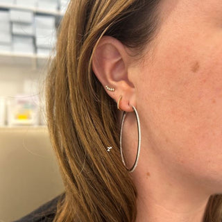 Diamond Hoop Earrings  Lindsey Leigh Jewelry.
