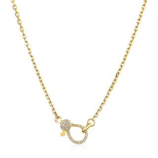 Diamond Lobster Clasp Necklace  Lindsey Leigh Jewelry.
