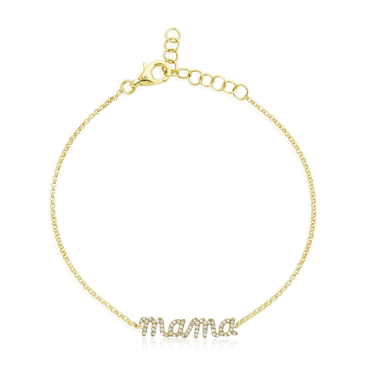 Mama diamond bracelet Clearance