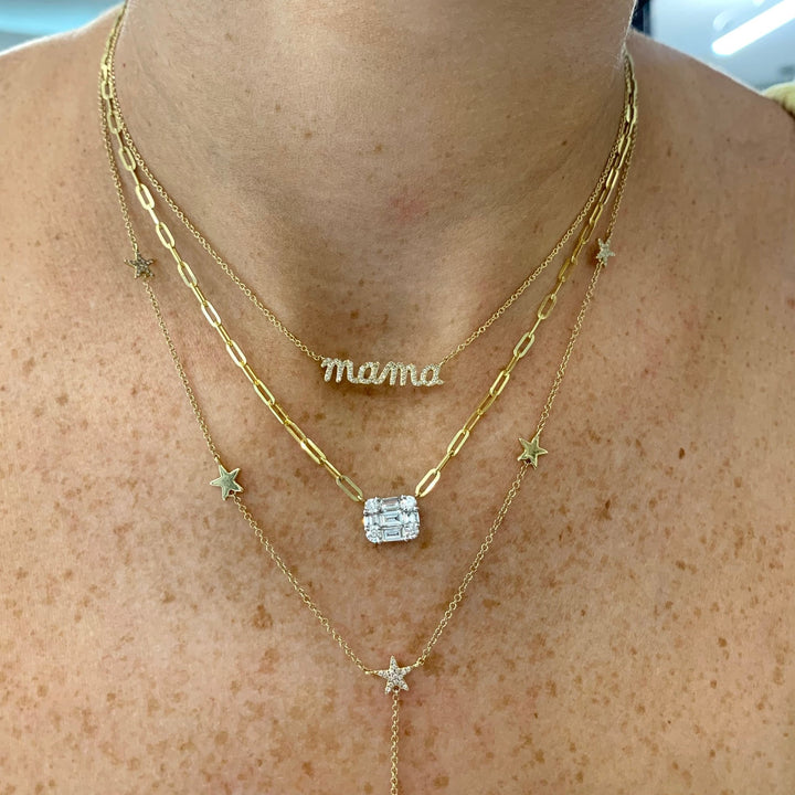 Diamond Mama Necklace - Lindsey Leigh Jewelry