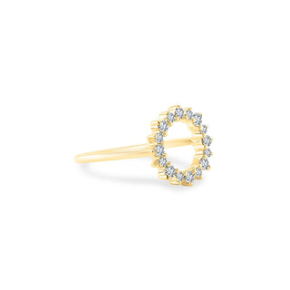 Diamond Open Circle Ring  Lindsey Leigh Jewelry.

