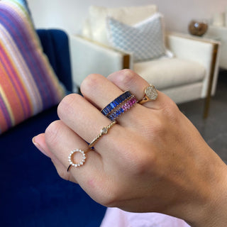 Diamond Open Circle Ring  Lindsey Leigh Jewelry.
