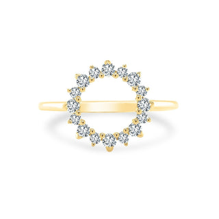 Diamond Open Circle Ring  Lindsey Leigh Jewelry.
