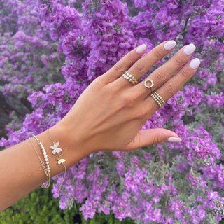 Diamond Open Circle Ring  Lindsey Leigh Jewelry.
