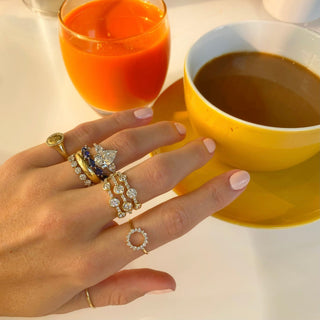 Diamond Open Circle Ring  Lindsey Leigh Jewelry.
