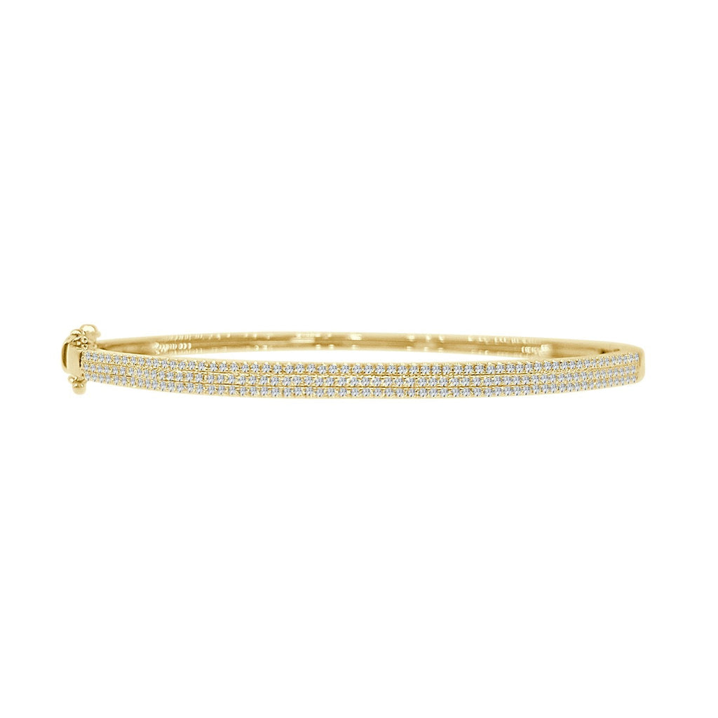 Pave diamond bangle on sale bracelet