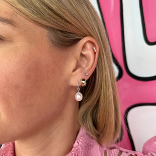 Diamond & Pearl Dangle Earrings  Lindsey Leigh Jewelry.
