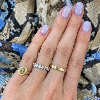 Diamond Signet Ring  Lindsey Leigh Jewelry.

