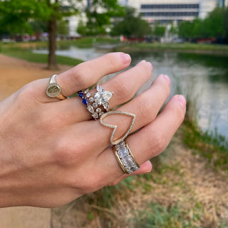 Diamond Signet Ring  Lindsey Leigh Jewelry.
