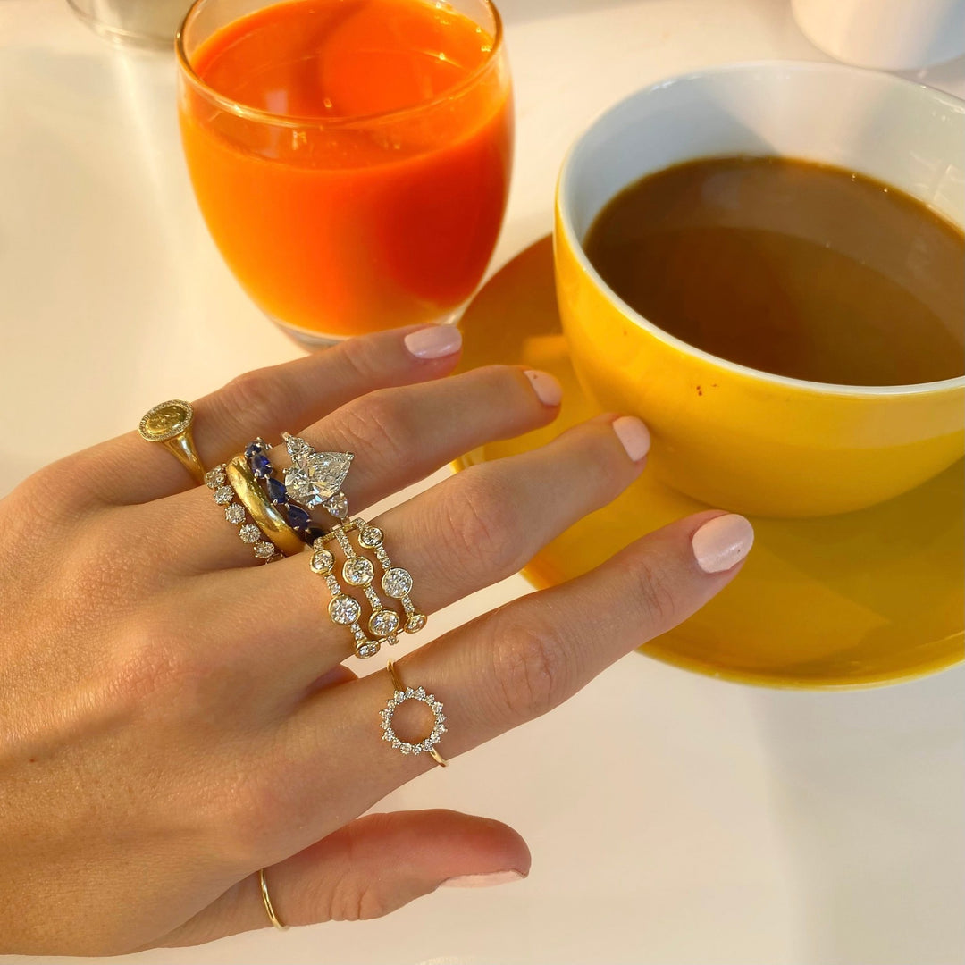 Diamond Signet Ring - Lindsey Leigh Jewelry