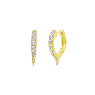 Diamond Spike Huggies  Lindsey Leigh Jewelry.
