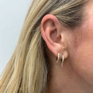 Diamond Spike Huggies  Lindsey Leigh Jewelry.

