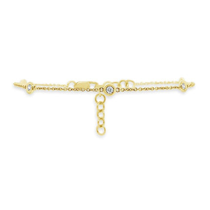 Diamond Station Bracelet  Lindsey Leigh Jewelry.