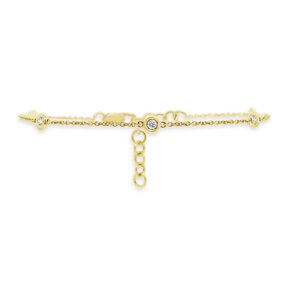 Diamond Station Bracelet – Lindsey Leigh Jewelry
