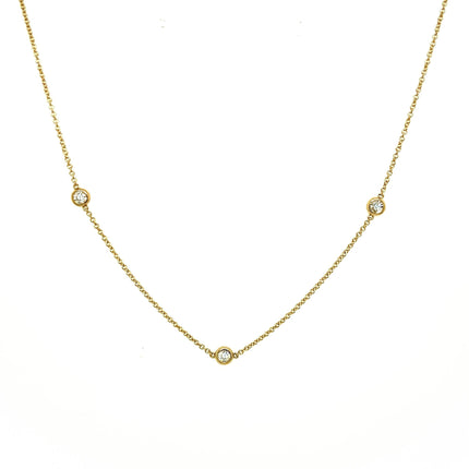Diamond Station Necklace  Lindsey Leigh Jewelry.