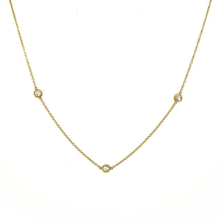 Diamond Station Necklace  Lindsey Leigh Jewelry.
