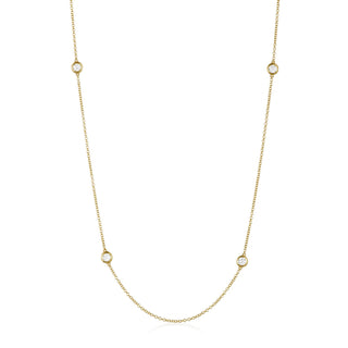 Diamond Station Necklace Lindsey Leigh Jewelry.
