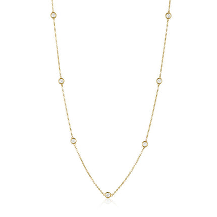 Diamond Station Necklace  Lindsey Leigh Jewelry.