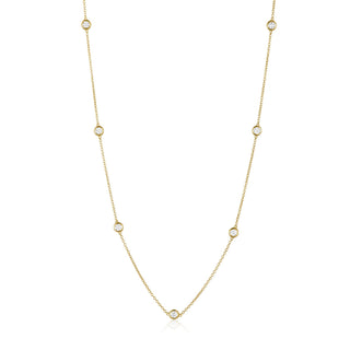 Diamond Station Necklace  Lindsey Leigh Jewelry.
