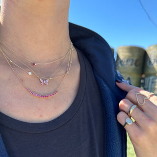 Diamond Station Necklace  Lindsey Leigh Jewelry.
