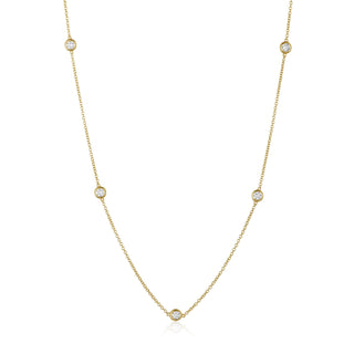Diamond Station Necklace Lindsey Leigh Jewelry.
