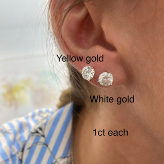 Diamond Studs  Lindsey Leigh Jewelry.

