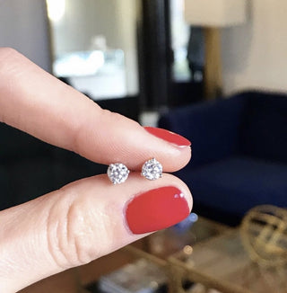 Diamond Studs  Lindsey Leigh Jewelry.
