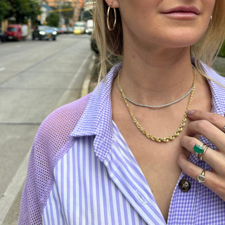 Diamond Tennis Necklace  Lindsey Leigh Jewelry.
