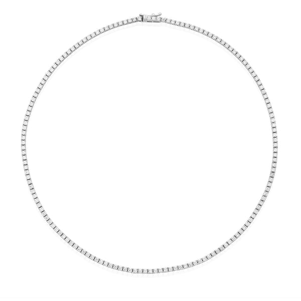 Diamond Tennis Necklace – Lindsey Leigh Jewelry