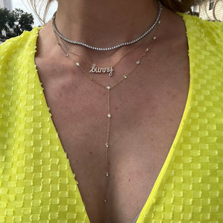 Diamond Tennis Necklace  Lindsey Leigh Jewelry.
