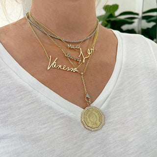 Diamond Tennis Necklace  Lindsey Leigh Jewelry.

