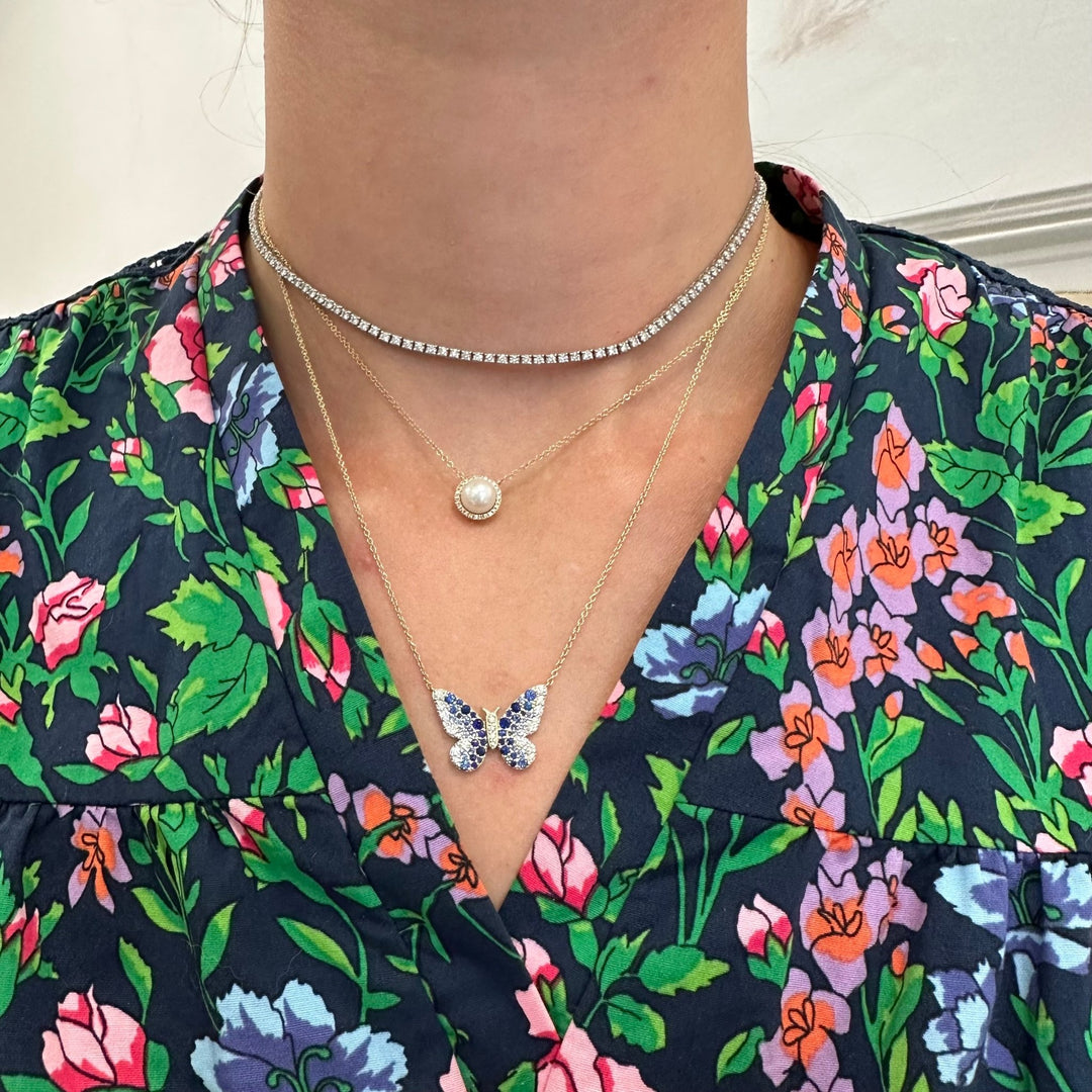 Diamond Tennis Necklace - Lindsey Leigh Jewelry