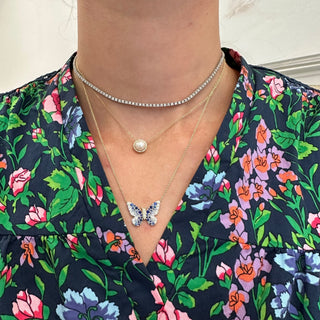 Diamond Tennis Necklace  Lindsey Leigh Jewelry.
