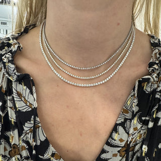 Diamond Tennis Necklace  Lindsey Leigh Jewelry.
