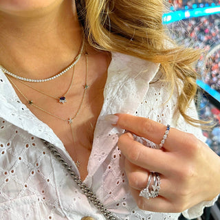 Diamond Tennis Necklace  Lindsey Leigh Jewelry.
