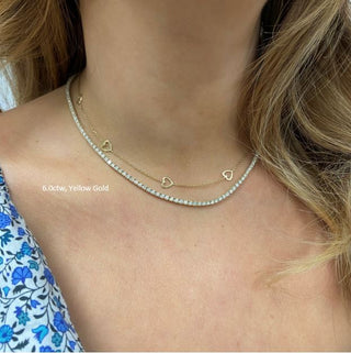 Diamond Tennis Necklace  Lindsey Leigh Jewelry.
