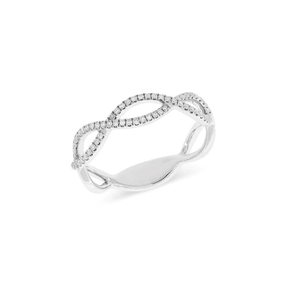 Diamond Twist Ring  Lindsey Leigh Jewelry.

