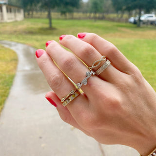 Diamond Twist Ring  Lindsey Leigh Jewelry.
