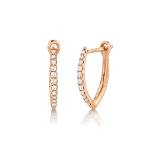 Diamond V Hoop  Lindsey Leigh Jewelry.
