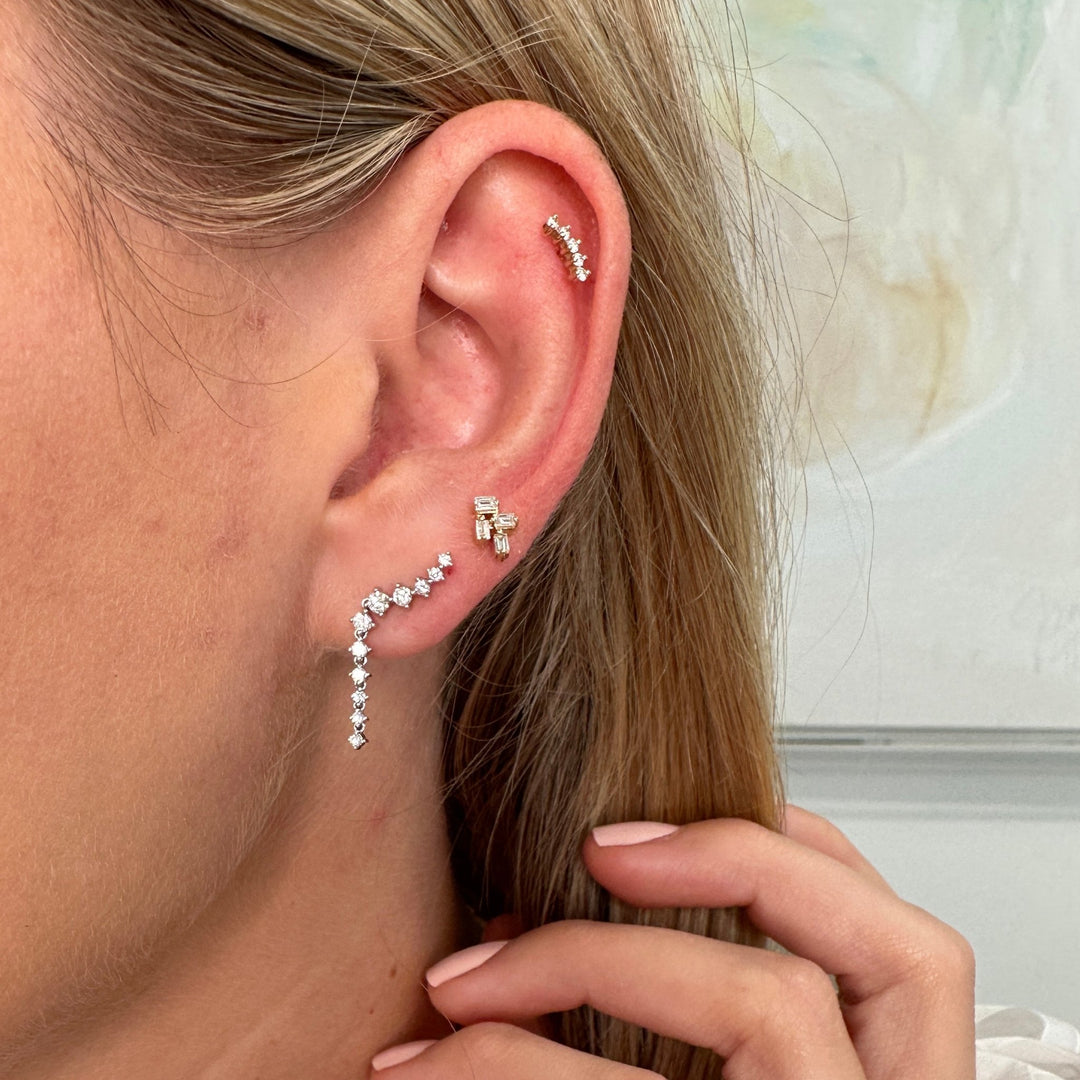 Diamond Waterfall Earrings - Lindsey Leigh Jewelry