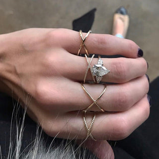 Diamond X Ring  Lindsey Leigh Jewelry.

