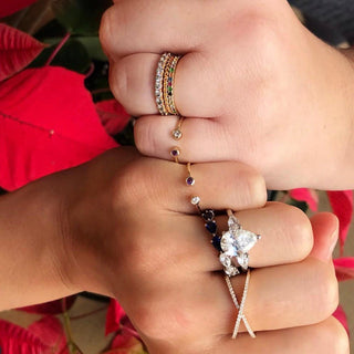 Diamond X Ring  Lindsey Leigh Jewelry.
