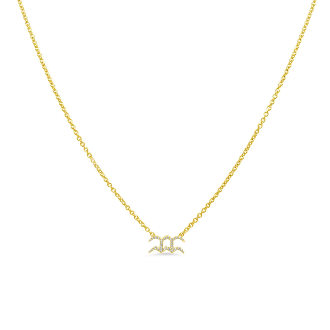 Diamond Zodiac Necklace - Lindsey Leigh Jewelry