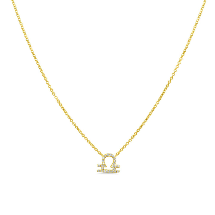 Diamond Zodiac Necklace - Lindsey Leigh Jewelry