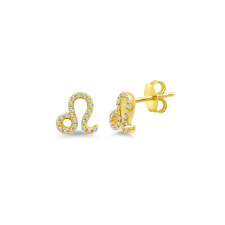 Diamond Zodiac Stud  Lindsey Leigh Jewelry.
