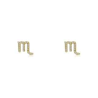 Diamond Zodiac Stud  Lindsey Leigh Jewelry.
