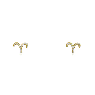 Diamond Zodiac Stud  Lindsey Leigh Jewelry.

